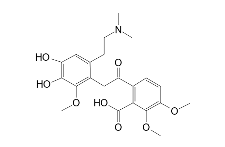 Narceine-M (demethylenyl-) MS2