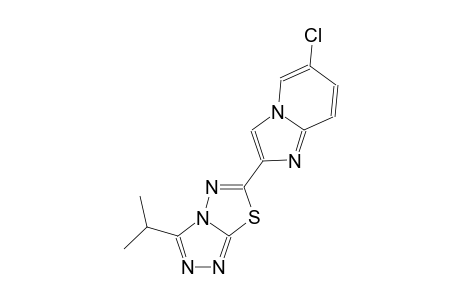 imidazo[1,2-a]pyridine, 6-chloro-2-[3-(1-methylethyl)[1,2,4]triazolo[3,4-b][1,3,4]thiadiazol-6-yl]-