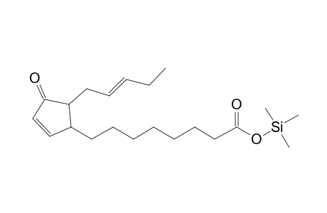 2-Cyclopentene-1-octanoic acid, 4-oxo-5-(2-pentenyl)-, tms derivative