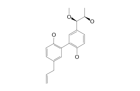 THREO-7'-METHOXYL-STREBLUSLIGNANOL;5-ALLYL-5'-(2-HYDROXY-1-METHOXYPROPYL)-(1,1'-BIPHENYL)-2,2'-DIOL