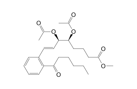 (3R,4S,E)-1-(2-Hexanoylphenyl)-8-methoxy-8-oxooct-1-ene-3,4-diyl diacetate