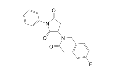 3-[(4-Fluorobenzyl)amino]-1-phenyl-2,5-pyrrolidinedione, ac derivative