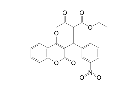 Ethyl 2-[(4-hydroxy-2-oxo-2H-chromen-3-yl)(3-nitrophenyl)methyl]-3-oxobutanoate