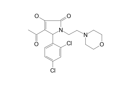 2-(2,4-dichlorophenyl)-3-ethanoyl-1-(2-morpholin-4-ylethyl)-4-oxidanyl-2H-pyrrol-5-one