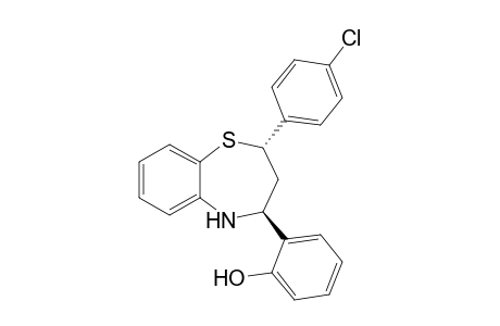 TRANS-2-(4''-CHLOROPHENYL)-4-(2'-HYDROXYPHENYL)-2,3,4,5-TETRAHYDRO-1,5-BENZOTHIAZEPINE