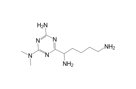 2-(1,5-Diamino)pentyl-4-amino-6-dimethylamino-s-triazine