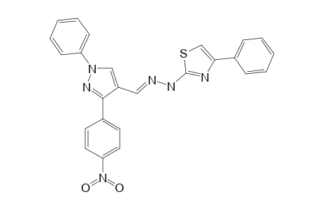 2-[(3-(4-NITROPHENYL)-1-PHENYL-1H-PYRAZOL-4-YL)-METHYLENE]-1-(4-PHENYLTHIAZOL-2-YL)-HYDRAZINE