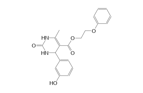 2-phenoxyethyl 4-(3-hydroxyphenyl)-6-methyl-2-oxo-1,2,3,4-tetrahydro-5-pyrimidinecarboxylate