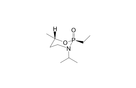 (2u,6l)-6-Methyl-2-ethyl-3-(1'-methylethyl)-1,3,2-oxazaphosphorinane-2-Oxide