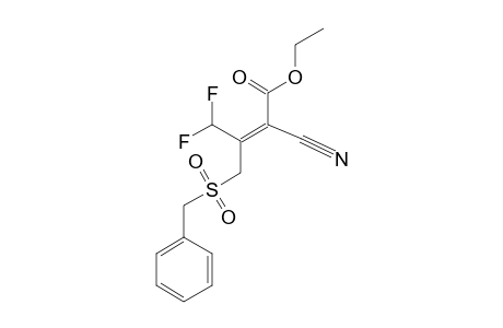 ETHYL_3-(BENZYLSULFONYLMETHYL)-2-CYANO-4,4-DIFLUORO-2-BUTENOATE;MAJOR_ISOMER