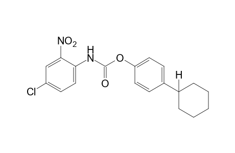 4-chloro-2-nitrocarbanilic acid, p-cyclohexylphenyl ester