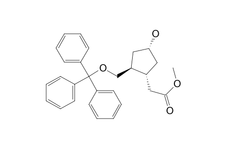 Methyl (1R,2S,4R)-4-hydroxy-2-[(trityloxy)methyl]cyclopentaneacetate