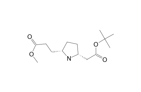 2-Pyrrolidinepropanoic acid, 5-[2-(1,1-dimethylethoxy)-2-oxoethyl]-, methyl ester, cis-