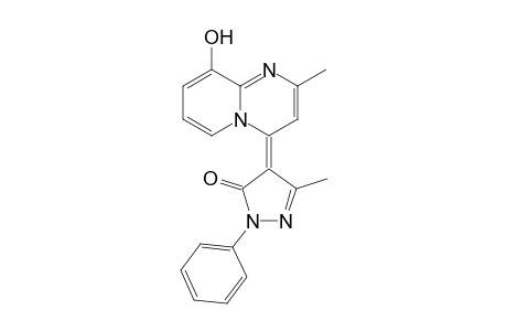 4-(3-Methyl-1-phenyl-5-oxopyrazolylidene)-2-methylpyrido[1,2-a]pyrimidin-9-ol