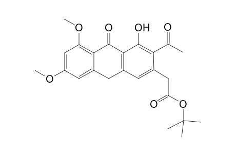 t-Butyl [3'-acetyl-4'-hydroxy-5',7'-dimethoxy-10'-oxo-9',10'-dihydroanthacen-2'-yl]-acetate