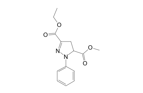 1-phenyl-2-pyrazoline-3,5-dicarboxylic acid, 3-ethyl methyl ester