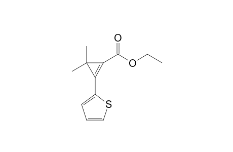 Cyclopropenoic acid, -2(2-tiophenyl),-3,3-dimethyl, ethyl ester