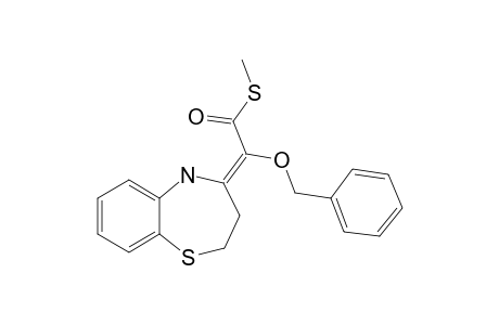 (E/Z)-S-Methyl-2-benzyloxy-2-(2,3-dihydro-1,5-benzothiazin-4(5H)-ylidene)thioacetate