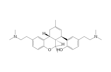 Phenol, 4-[2-(dimethylamino)ethyl]-2-[2-[2-(dimethylamino)ethyl]-6a,7,10,10a- tetrahydro-6,6,9-trimethyl-6H-dibenzo[b,d]pyran-7-yl]-, (6a.alpha.,7.beta.,10a.beta.)-(.+-.)-