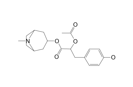 Tropanyl (2-acetoxy-3-(para-hydroxyphenyl)propanoate)