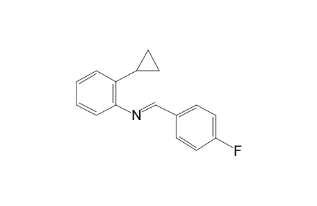 Benzenamine, 2-cyclopropyl-N-[(4-fluorophenyl)methylene]-