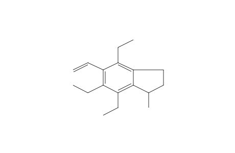 Benzocyclopentene, 4,6,7-triethyl-1-methyl-5-vinyl-