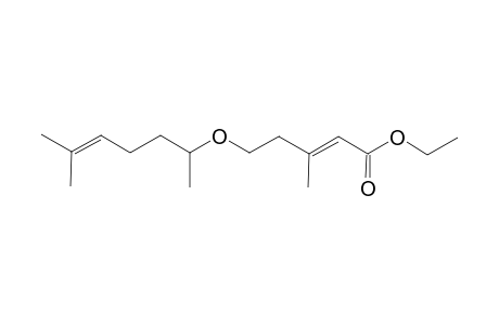 2-Pentenoic acid, 5-[(1,5-dimethyl-4-hexenyl)oxy]-3-methyl-, ethyl ester, (E)-