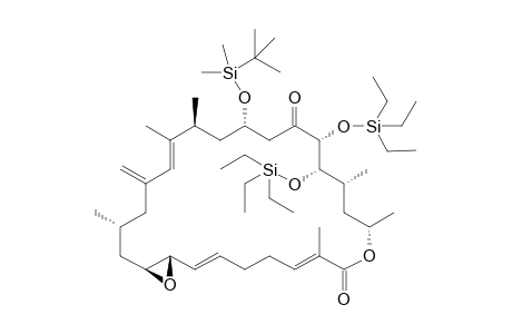 4,5-bis[(Triethylsilyl)oxy]-6,25-dioxo-8-[(t-butyl)dimethylsilyloxy]-13-methylene-1,3,10,11,15,24-hexamethyl-17,18-epoxy-26-oxa-cyclohexacosa-11,19,23-trne