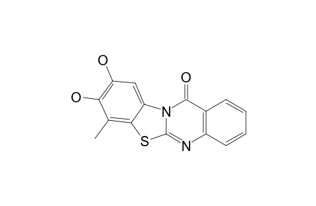 8,9-Dihydroxy-7-methyl-12H-benzothiazolo[2,3,b]quinazolin-12-one