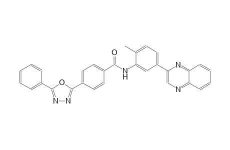 benzamide, N-[2-methyl-5-(2-quinoxalinyl)phenyl]-4-(5-phenyl-1,3,4-oxadiazol-2-yl)-