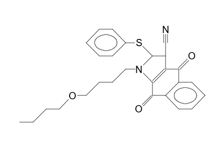 1-(4-Butoxybutyl)-2,3,4,9-tetrahydro-4,9-dioxo-2-(phenylthio)-1H-benz-[F]-indole