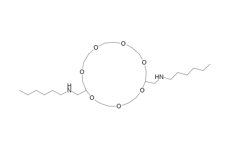 2,15-Bis[hexylaminomethyl]-21-crown-7