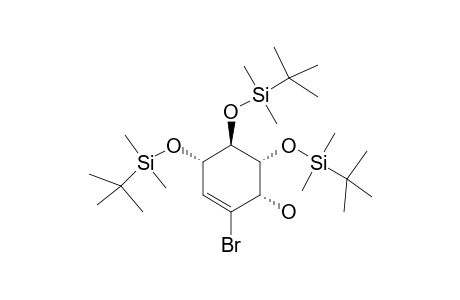 (1S,4S,5R,6S)-2-Bromo-4,5,6-tris-[(1,1-dimethylethyl)dimethylsiloxy)-2-cyclohexen-1-ol