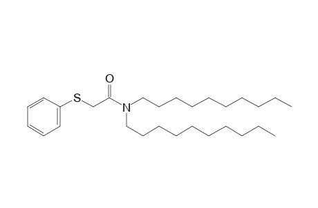 Phenylthioacetamide, N,N-didecyl-