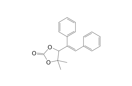 4,4-Dimethyl-5-(1,2-diphenylethenyl)-1,3-dioxolan-2-one