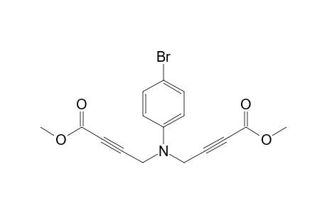 4-(4-bromo-N-(4-keto-4-methoxy-but-2-ynyl)anilino)but-2-ynoic acid methyl ester