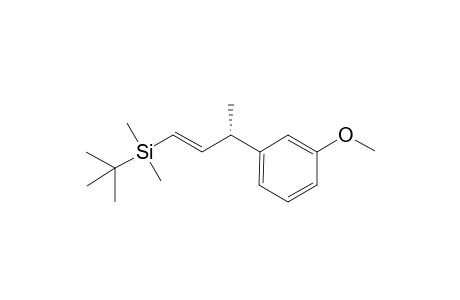 (+)-(3S,1E)-tert-Butyl-[3-(3-methoxy-phenyl)-but-1-enyl]-dimethyl silane