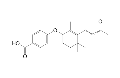 p-{[3-(3-oxo-1-butenyl)-2,4,4-trimethyl-2-cyclohexen-1-yl]oxy}benzoic acid