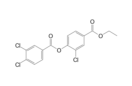 3-Chloro-4-hydroxybenzoic acid, ethyl ester, 3,4-dichlorobenzoate