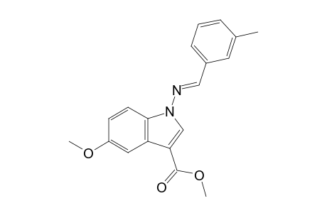 Methyl 1-{[1-(3-Methylphenyl)methylene]amino}-5-methoxy-1H-indole-3-carboxylate