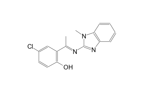 4-chloro-2-[(1E)-N-(1-methyl-1H-benzimidazol-2-yl)ethanimidoyl]phenol