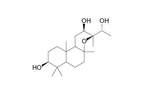 (14R)-ent-8,13.beta.-Epoxylabdane-3.beta.,12.beta.,14-triol