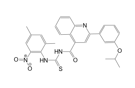 N-(2,4-dimethyl-6-nitrophenyl)-N'-{[2-(3-isopropoxyphenyl)-4-quinolinyl]carbonyl}thiourea