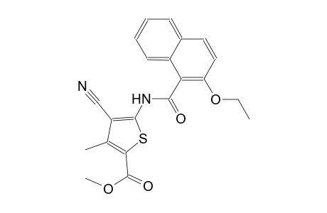 methyl 4-cyano-5-[(2-ethoxy-1-naphthoyl)amino]-3-methyl-2-thiophenecarboxylate