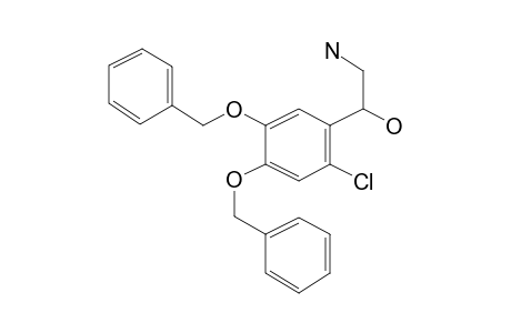 Benzeneethanamine, 4,5-dibenzyloxy-2-chloro-.beta.-hydroxy-