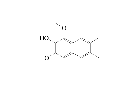 SACIDUMOL_B;1,3-DIMETHOXY-6,7-DIMETHYLNAPHTHALEN-2-OL