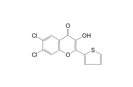 6,7-dichloro-3-hydroxy-2-(2-thienyl)chromone