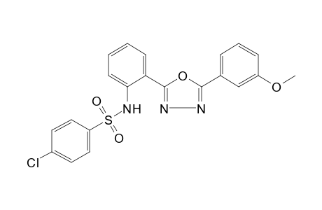 4-chloro-2'-[5-(m-methoxyphenyl)-1,3,4-oxadiazol-2-yl]benzenesulfonanilide