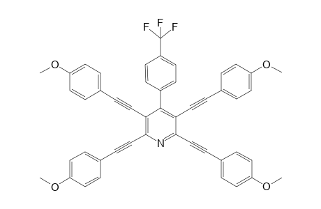 4-(4-(Trifluoromethyl)phenyl)-2,3,5,6-tetrakis((4-methoxyphenyl) ethynyl)pyridine