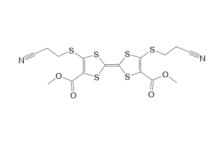 (2Z)-2-[4-carbomethoxy-5-(2-cyanoethylthio)-1,3-dithiol-2-ylidene]-5-(2-cyanoethylthio)-1,3-dithiole-4-carboxylic acid methyl ester